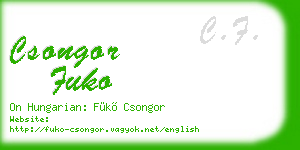 csongor fuko business card